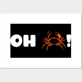 Crab Joke Crabbing King Ocean Marine Sea Posters and Art